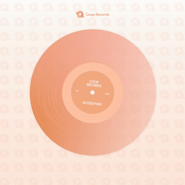 Coop Records's NFT for Culture SZN. Courtesy: Coop Records.